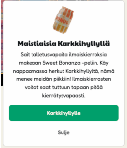Pelikioski karkkeja