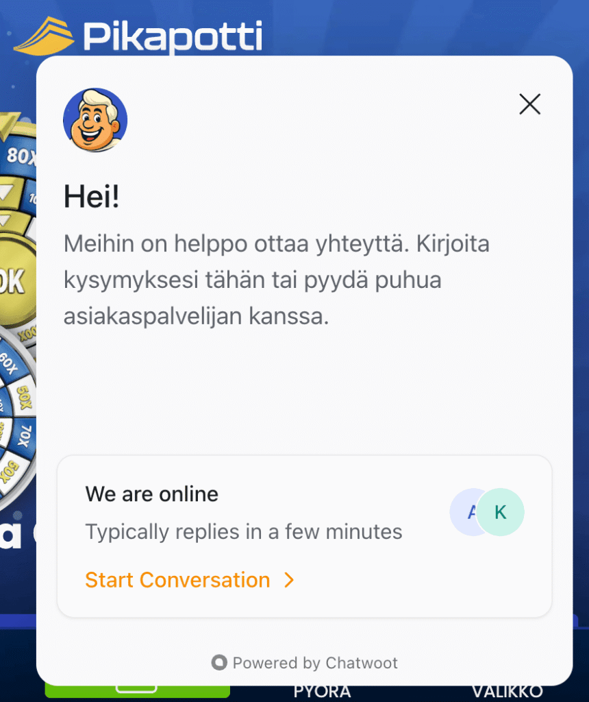 Pikapotti asiakaspalvelu